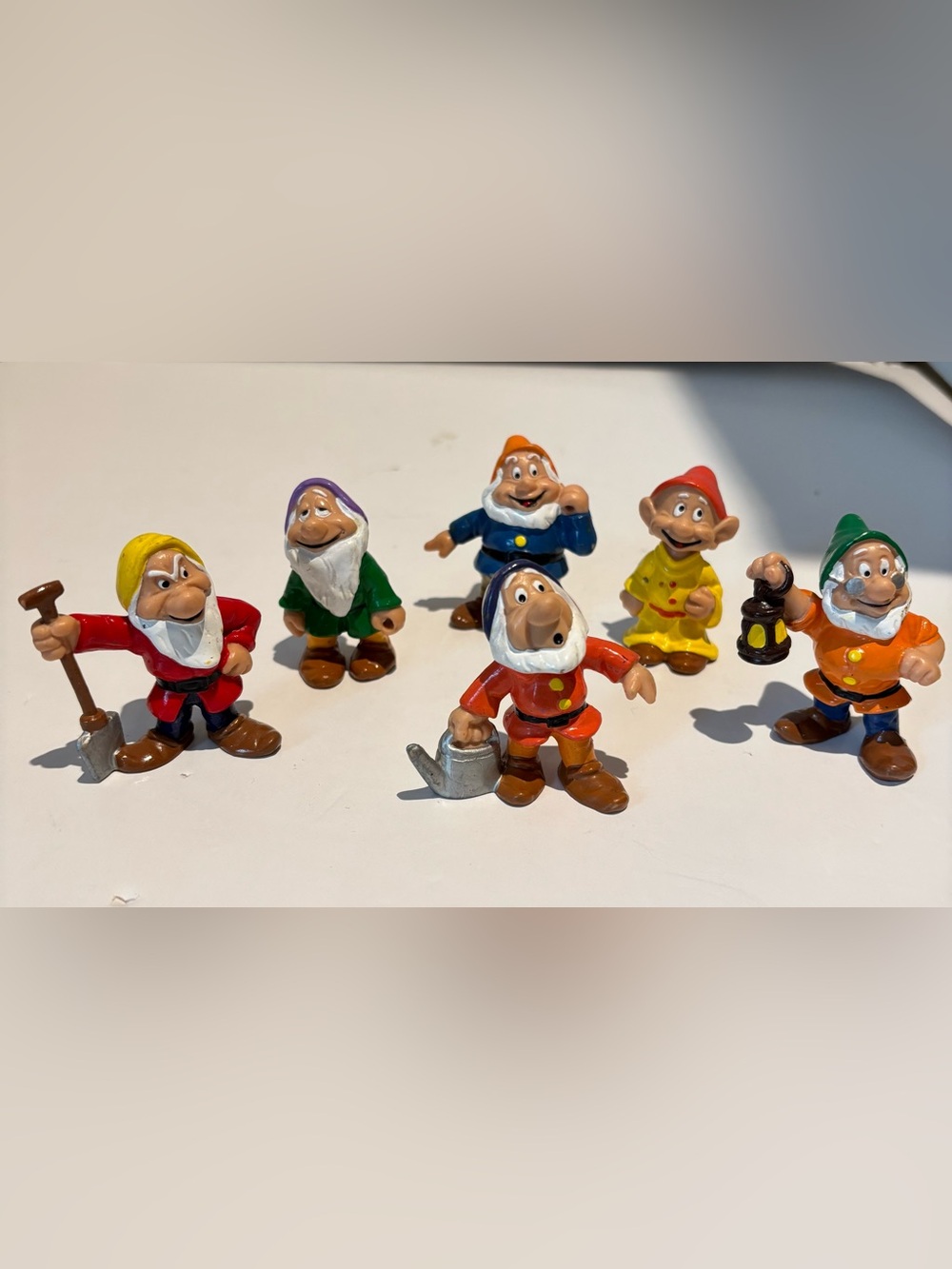 Vintage 1982 BULLY Lot of 6 Dwarfs PVC Figures from Snow White